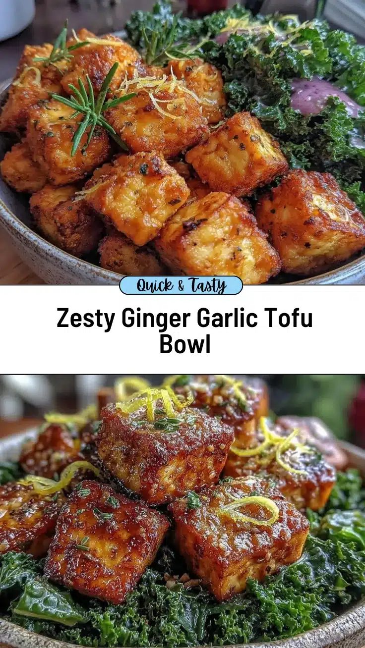 zesty ginger garlic tofu recipe