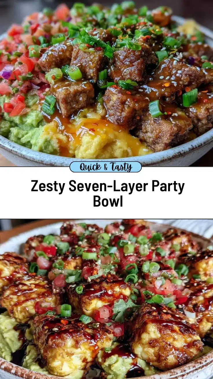 zesty seven-layer party bowl recipe