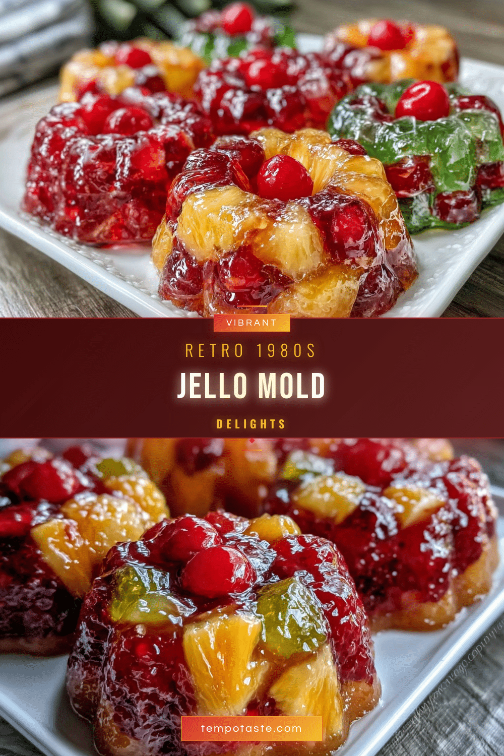 1980s Jello mold desserts recipe