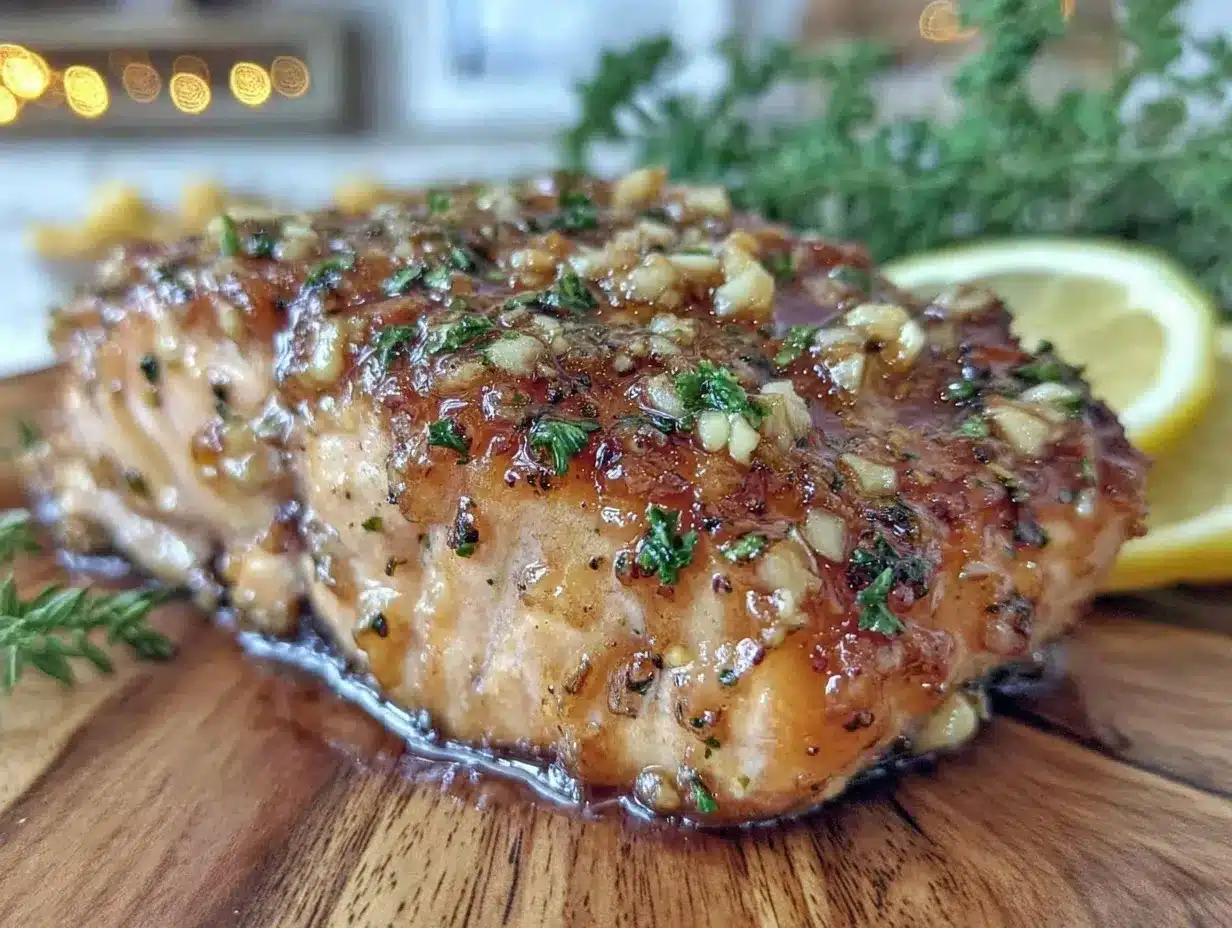 air fryer honey garlic salmon preparation steps
