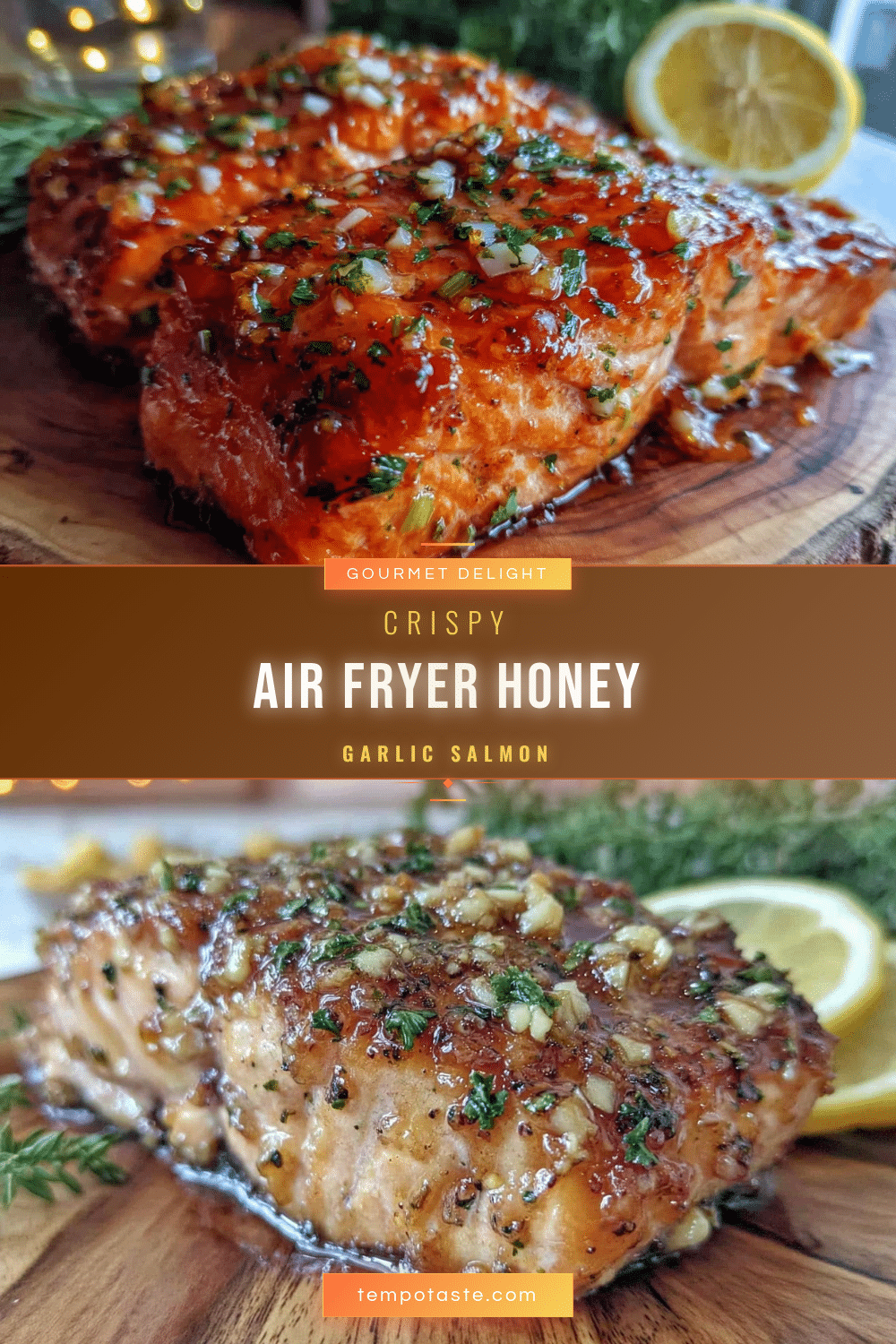 air fryer honey garlic salmon recipe