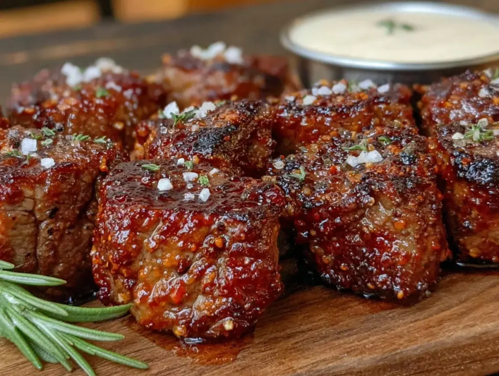 air fryer steak bites - featured image