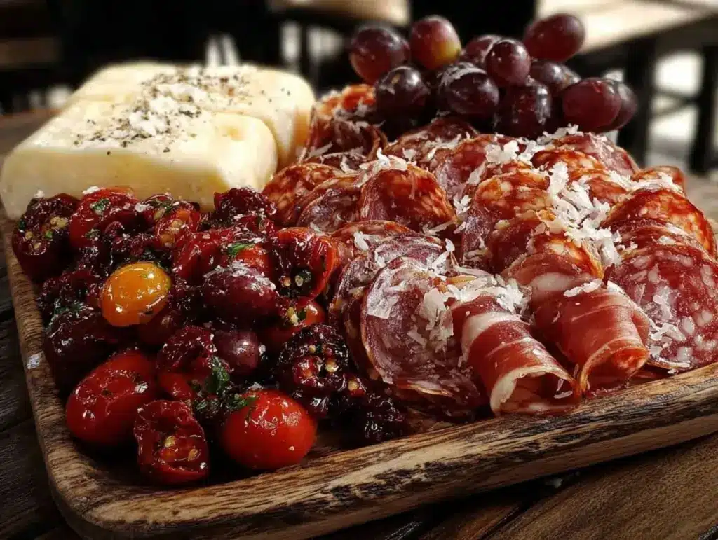 all-red charcuterie board - featured image