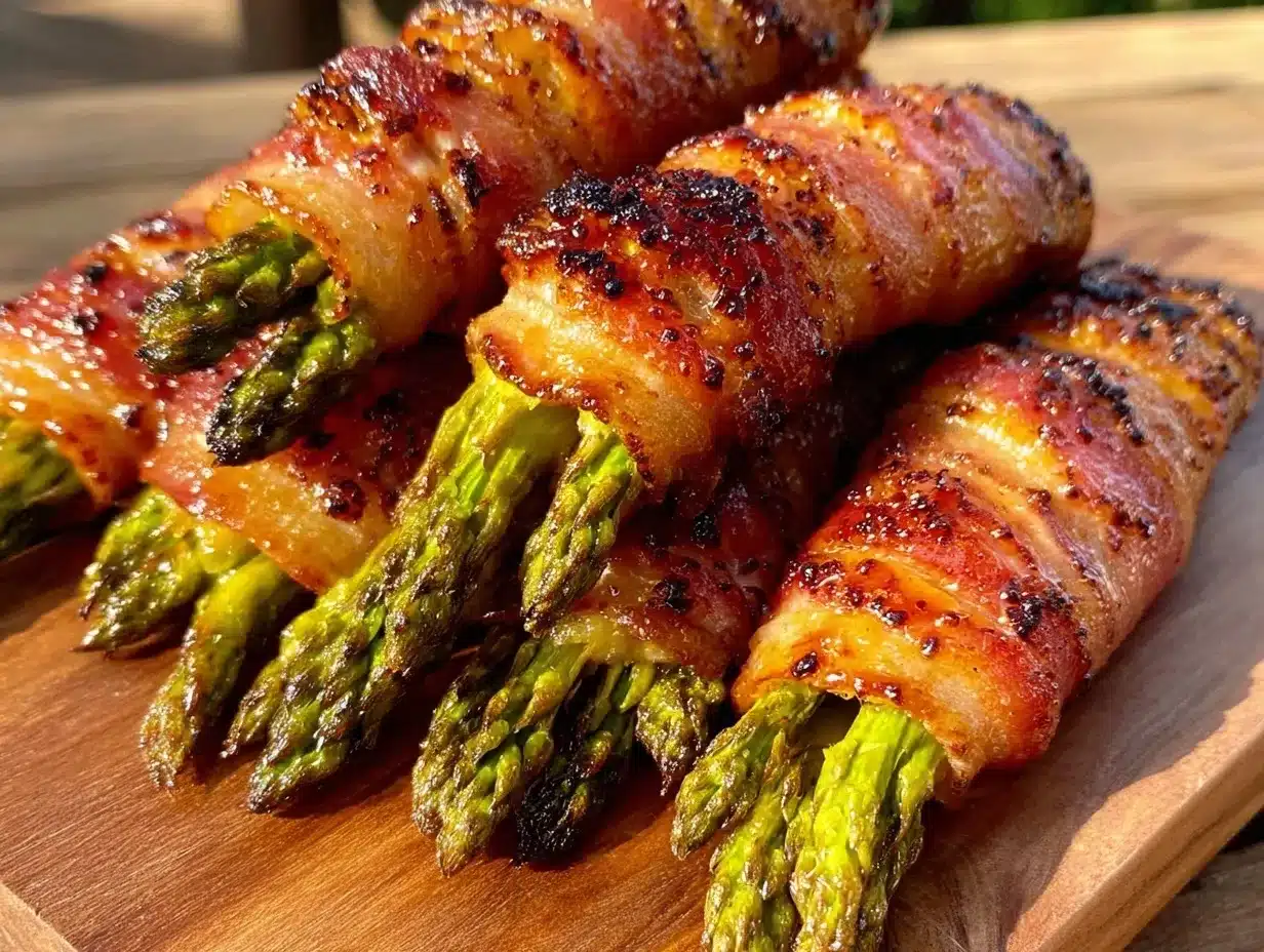 bacon wrapped asparagus bundles preparation steps