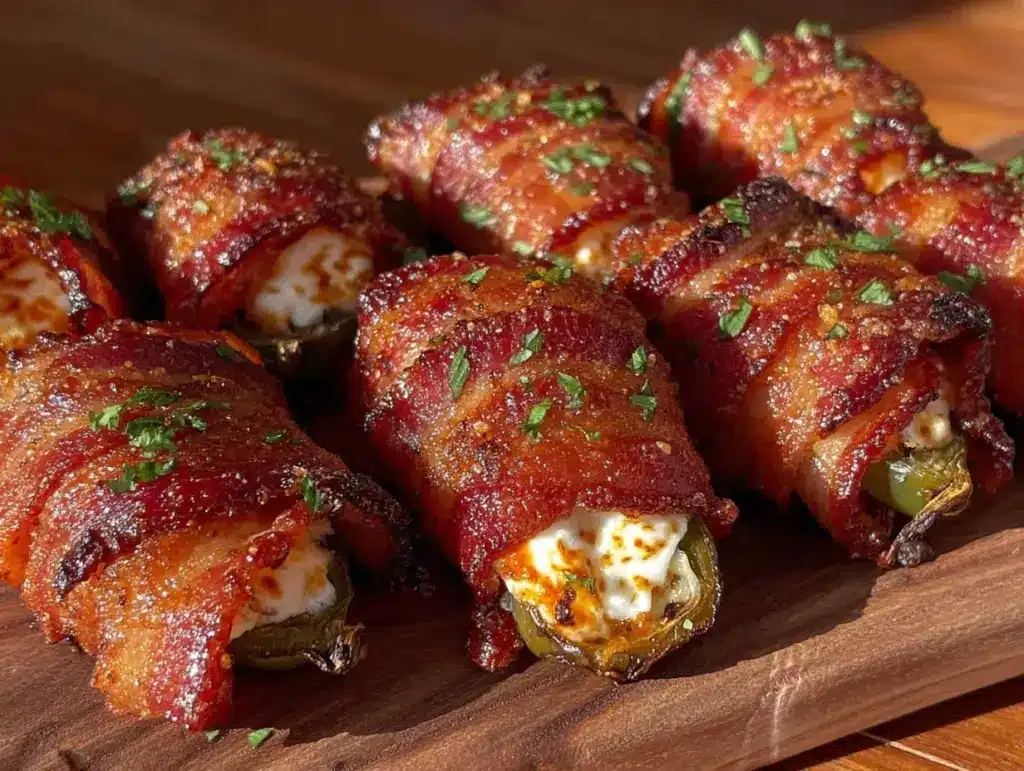 bacon wrapped jalapeño poppers - featured image