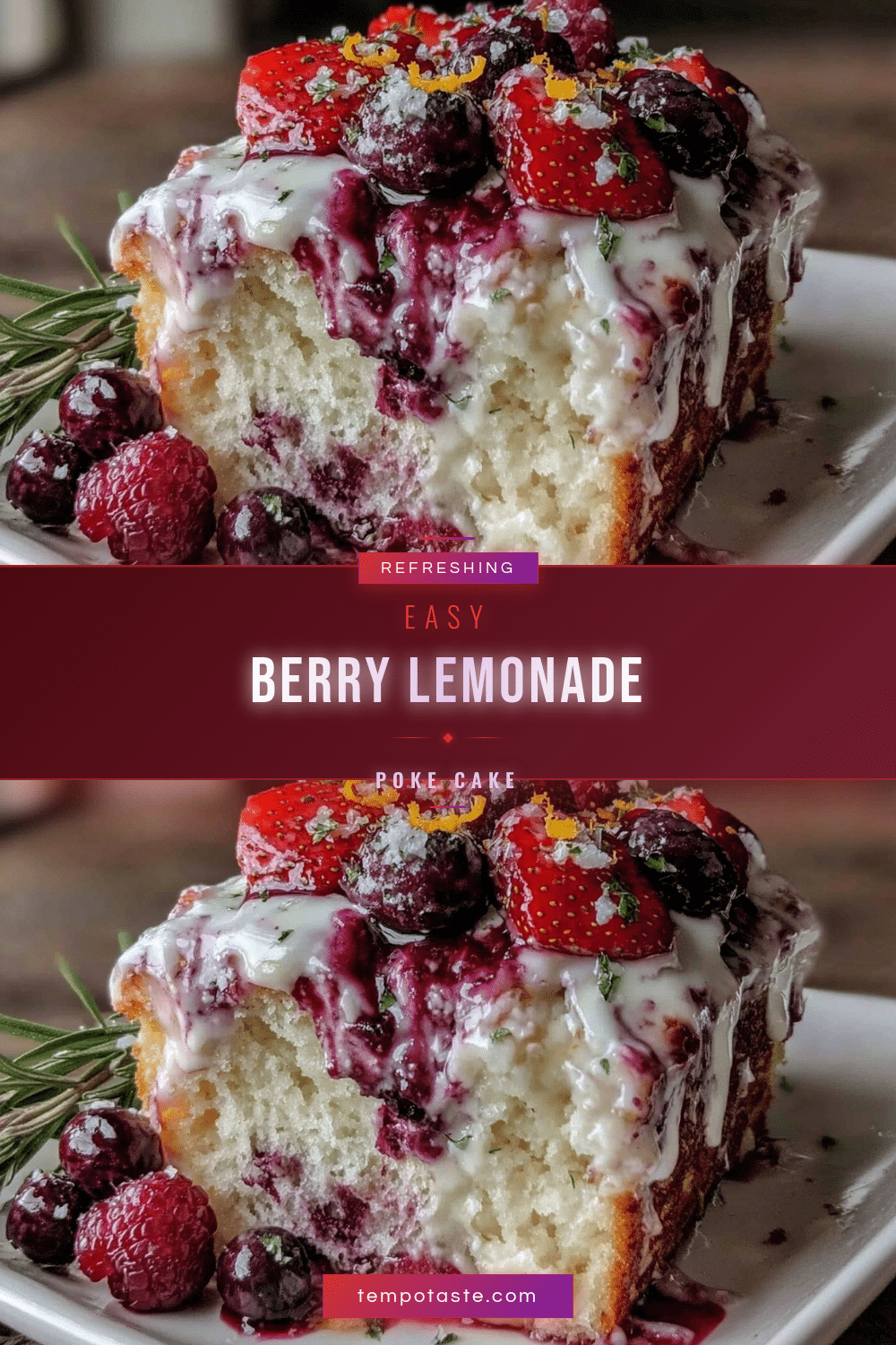 berry lemonade poke cake recipe