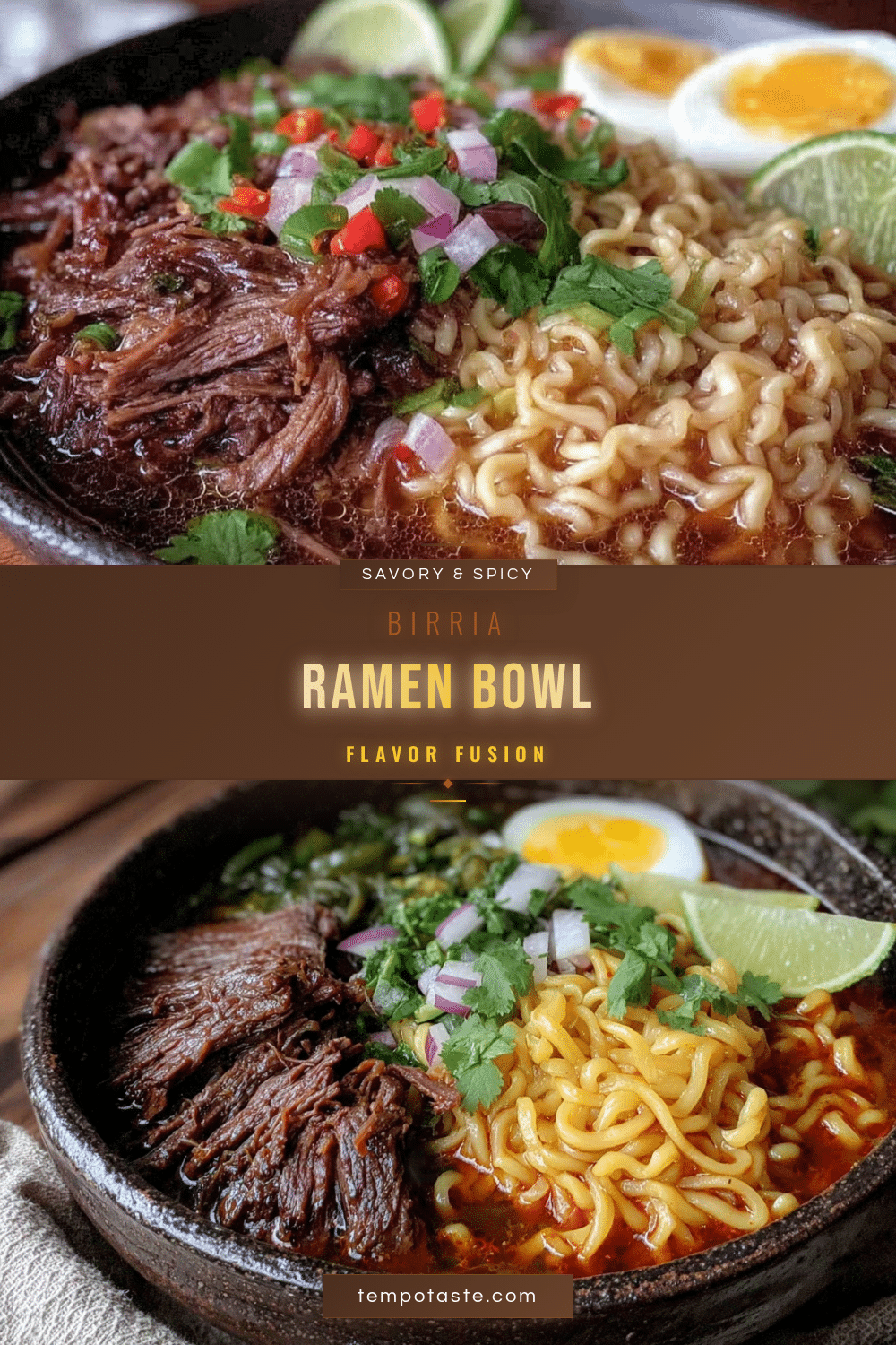 birria ramen fusion bowl recipe