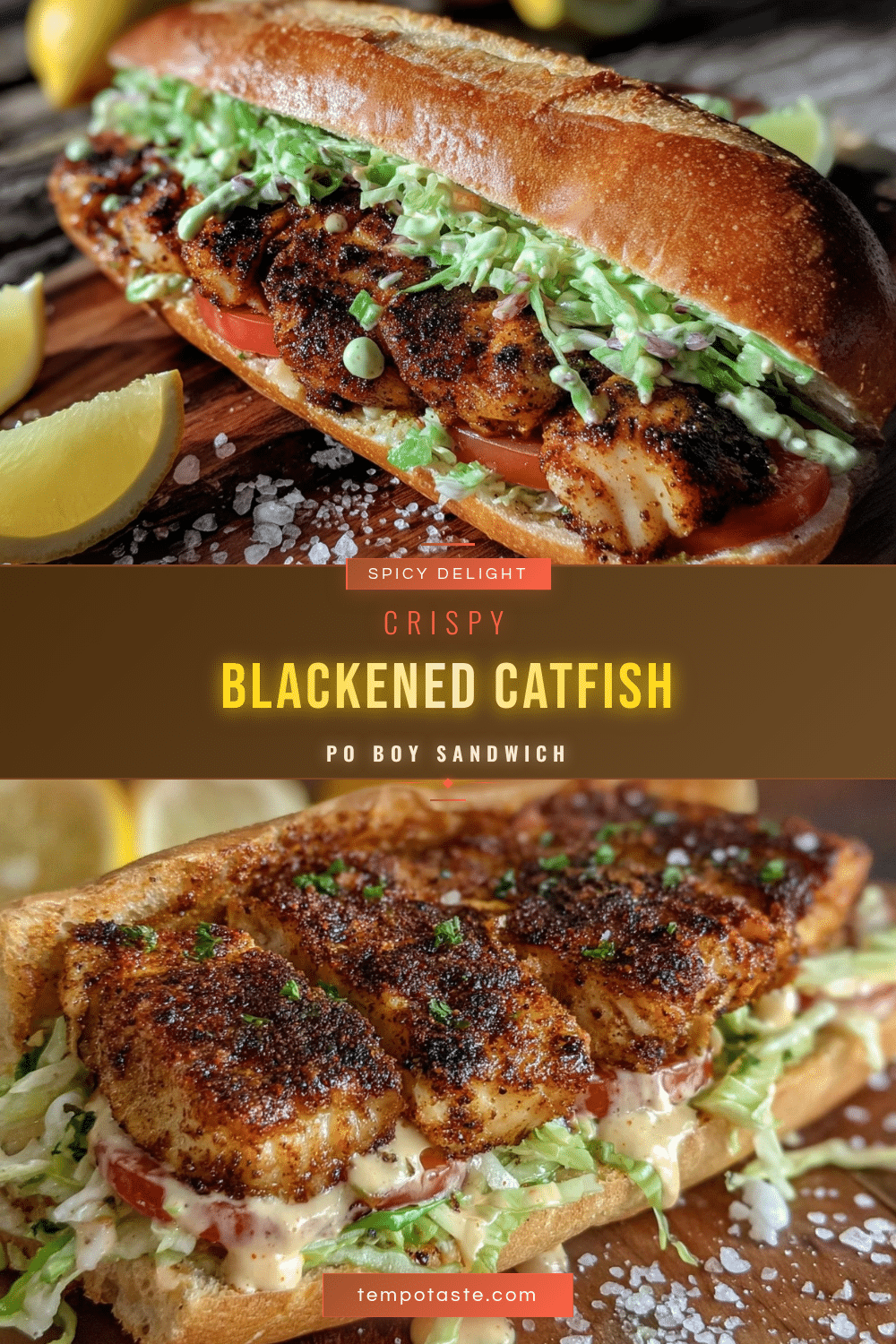 blackened catfish po boy sandwich recipe