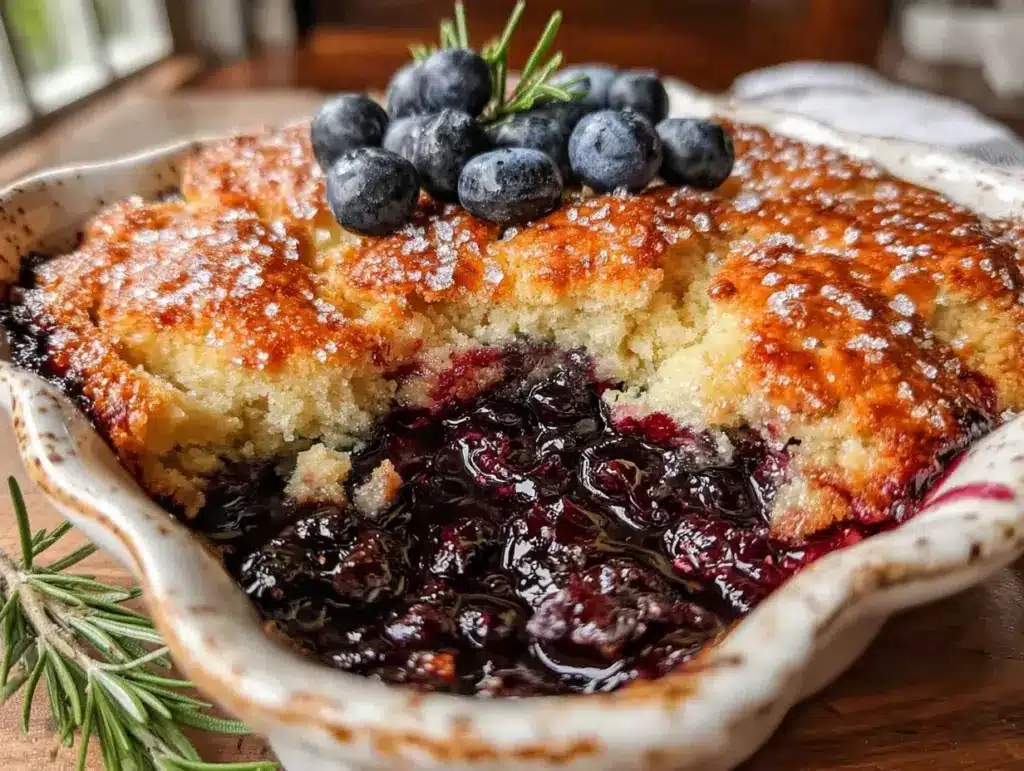blueberry cobbler recipe - featured image