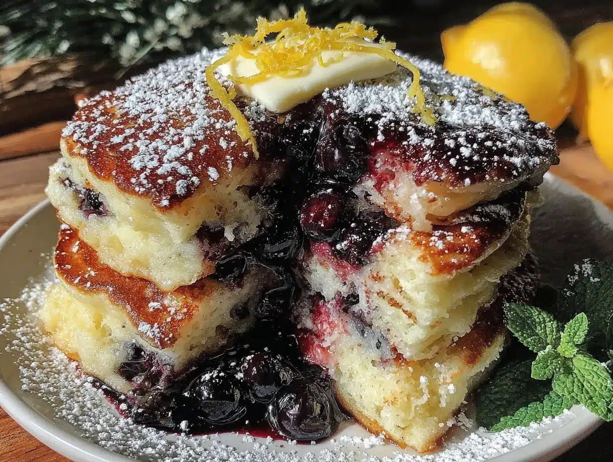 blueberry lemon ricotta pancakes preparation steps