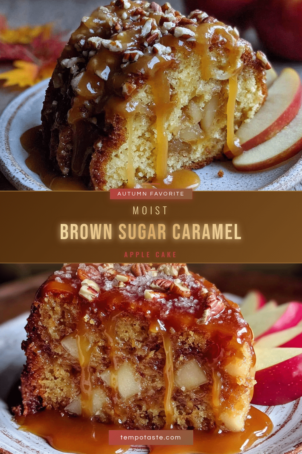 brown sugar caramel apple cake recipe