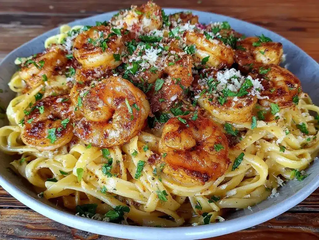 Cajun Shrimp Alfredo Pasta - featured image