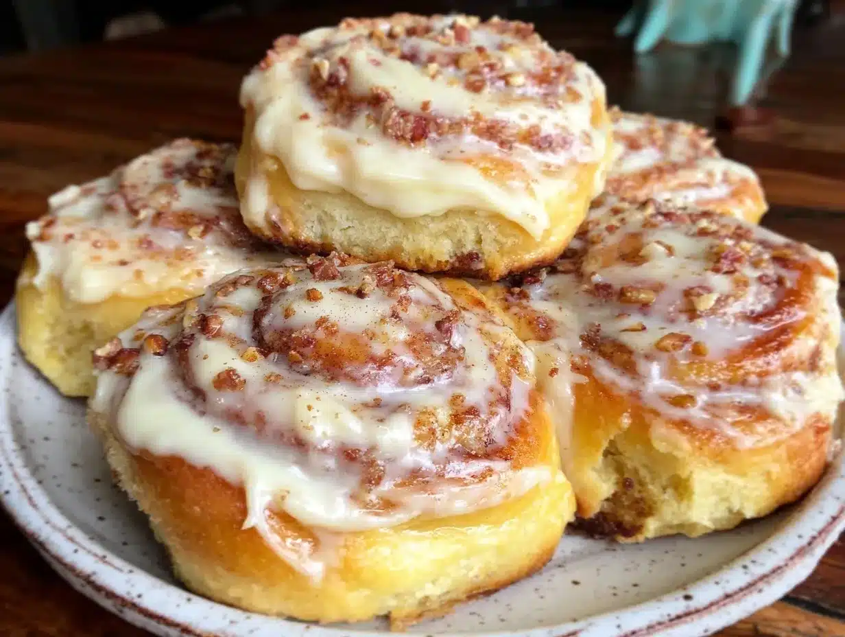 carrot cake cinnamon rolls preparation steps