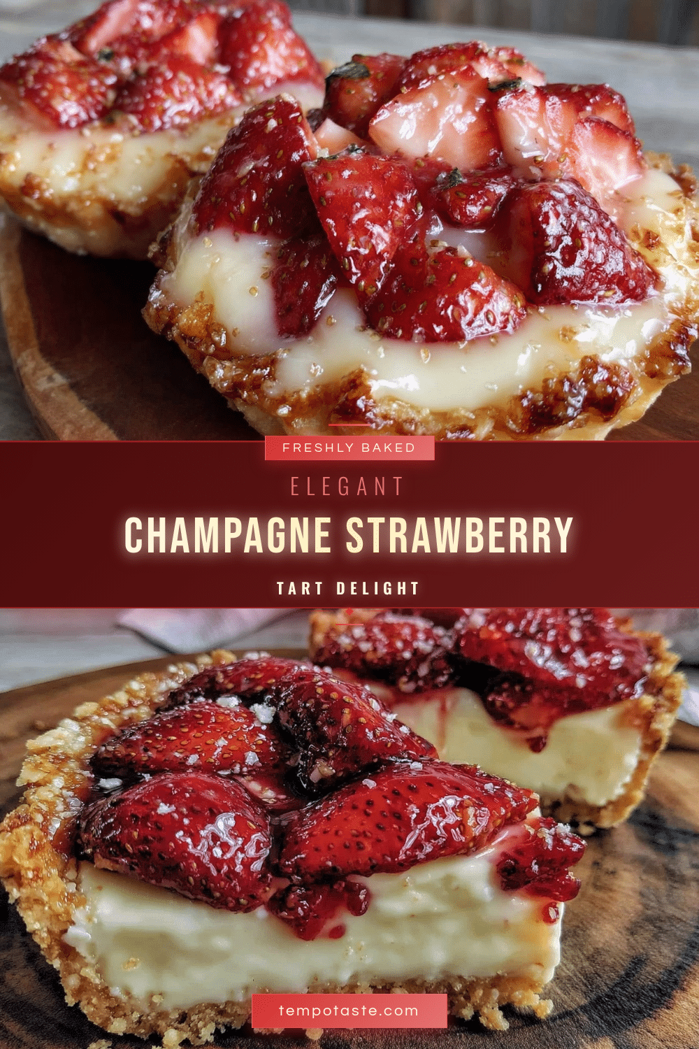 champagne strawberry tart recipe