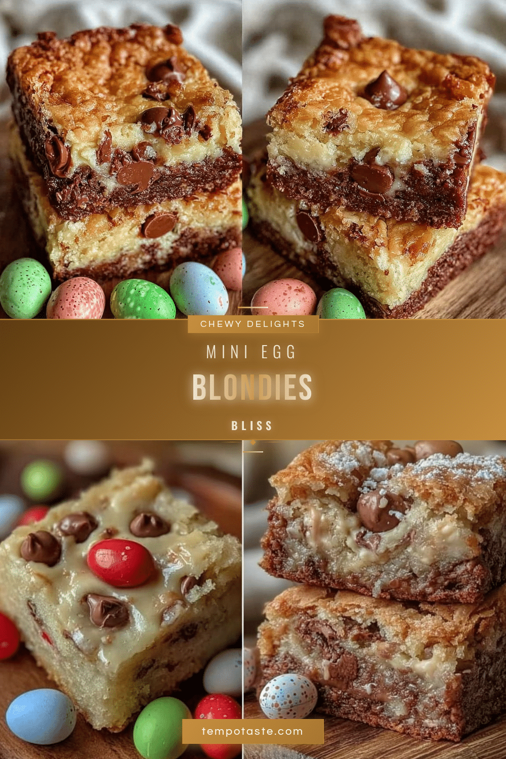 chewy mini egg blondies recipe