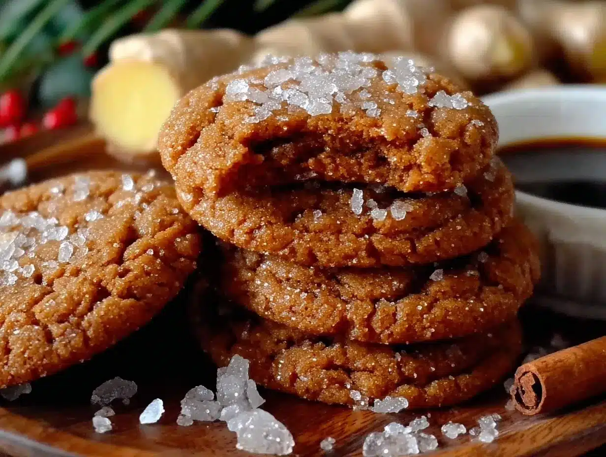 chewy molasses ginger cookies preparation steps