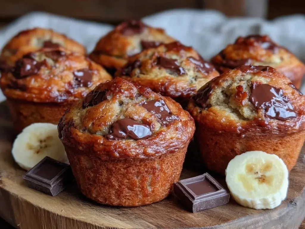 Chocolate Chip Banana Muffins - featured image