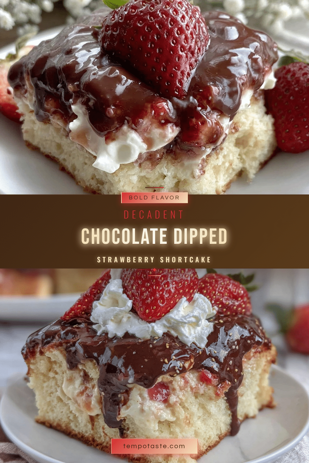 chocolate dipped strawberry shortcake recipe