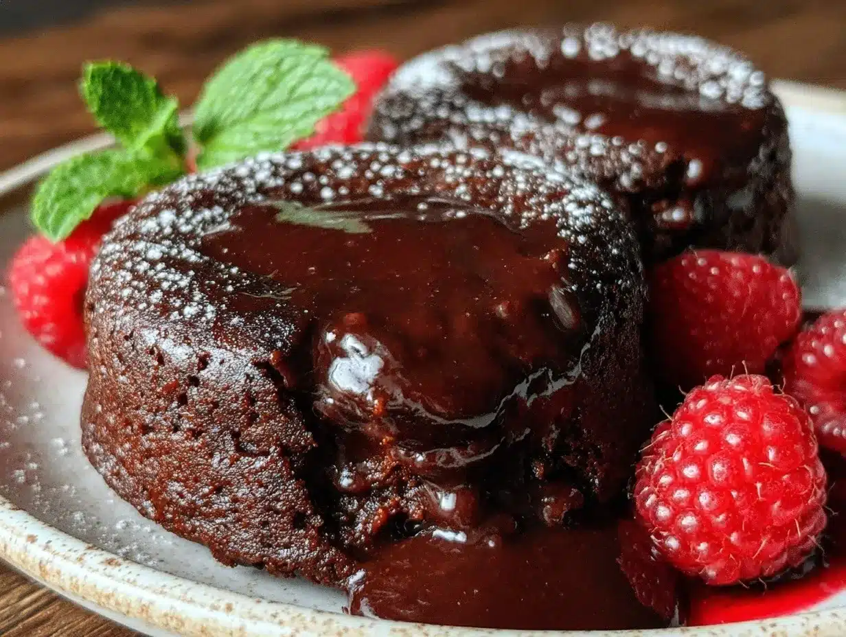 chocolate lava cakes recipe preparation steps