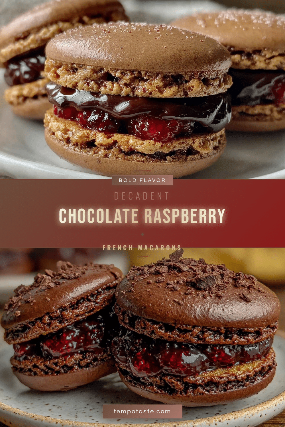 chocolate raspberry macarons recipe