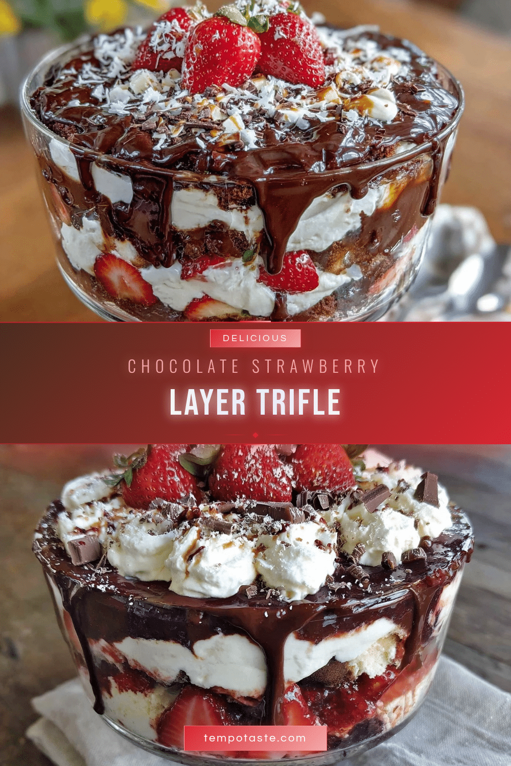 chocolate strawberry layer trifle recipe