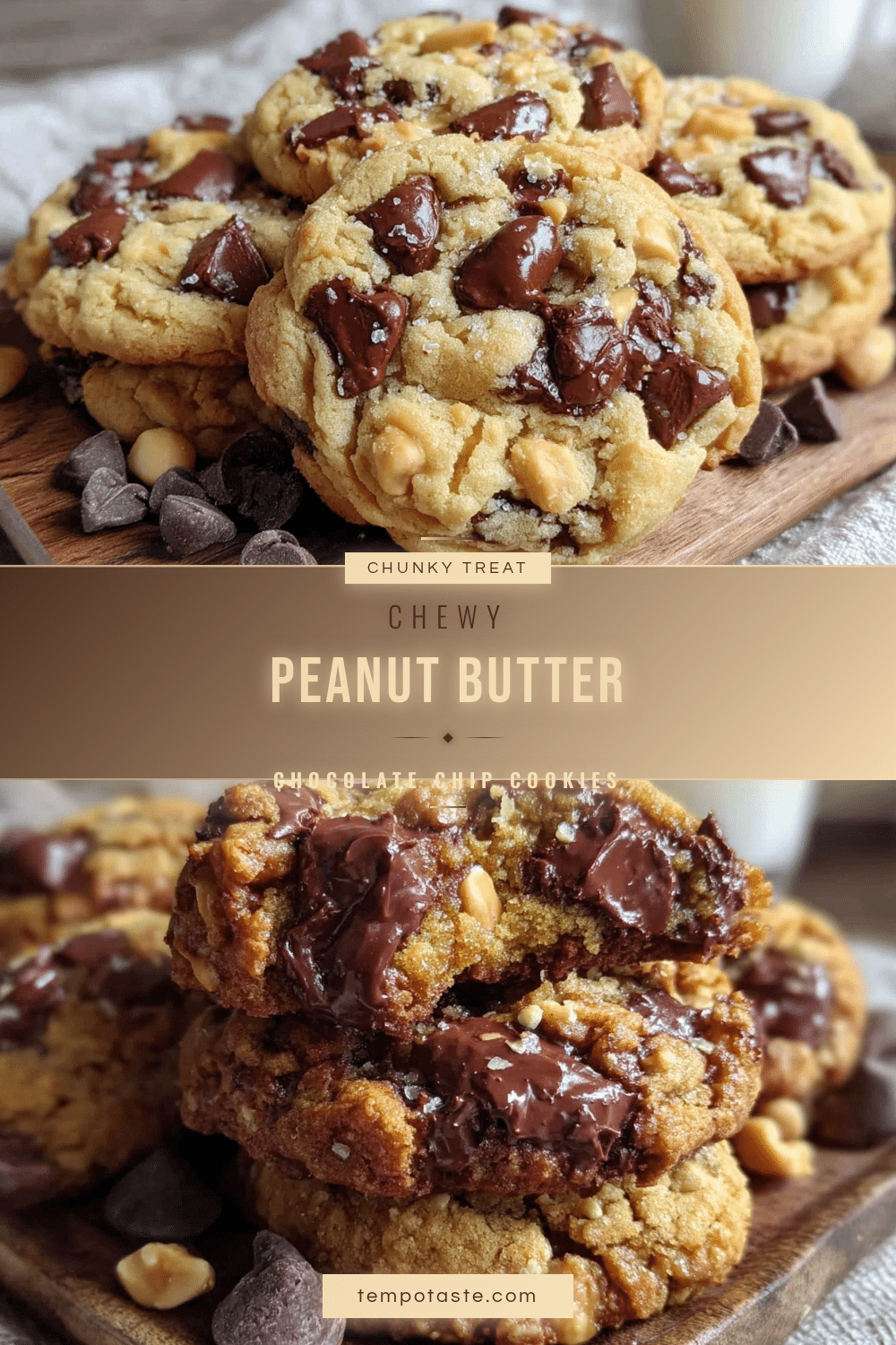 chunky peanut butter chocolate chip cookies recipe