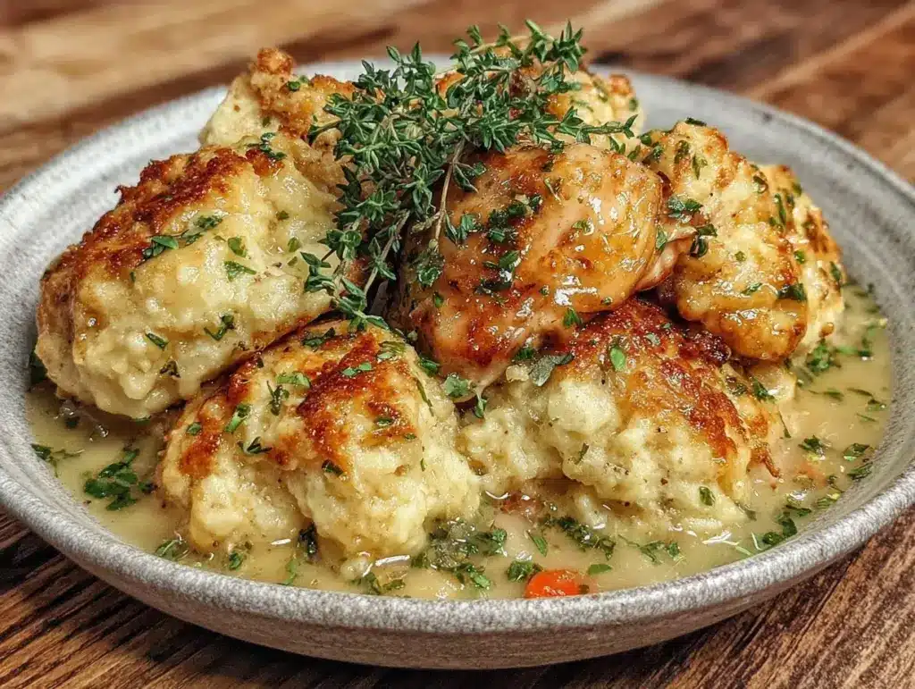 classic chicken and dumplings recipe - featured image