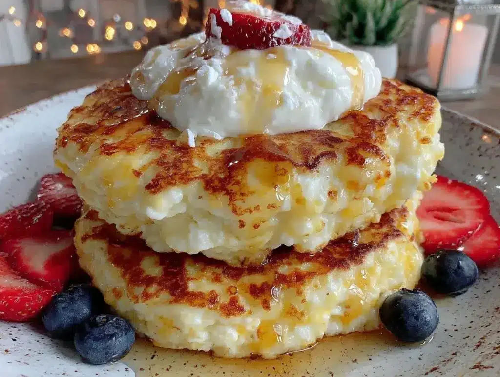 cottage cheese protein pancakes - featured image