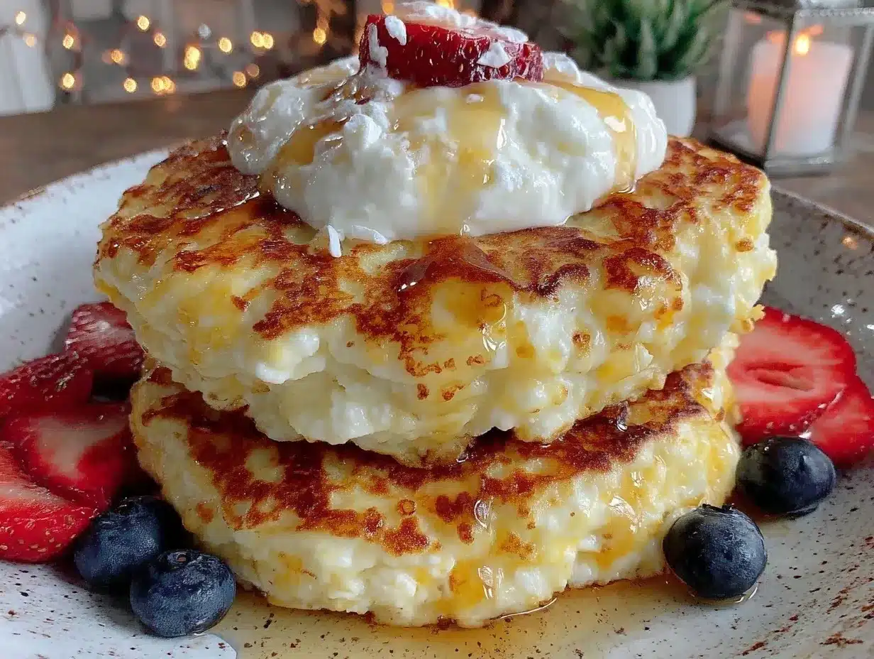cottage cheese protein pancakes preparation steps