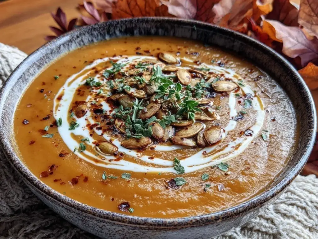 creamy butternut squash soup - featured image
