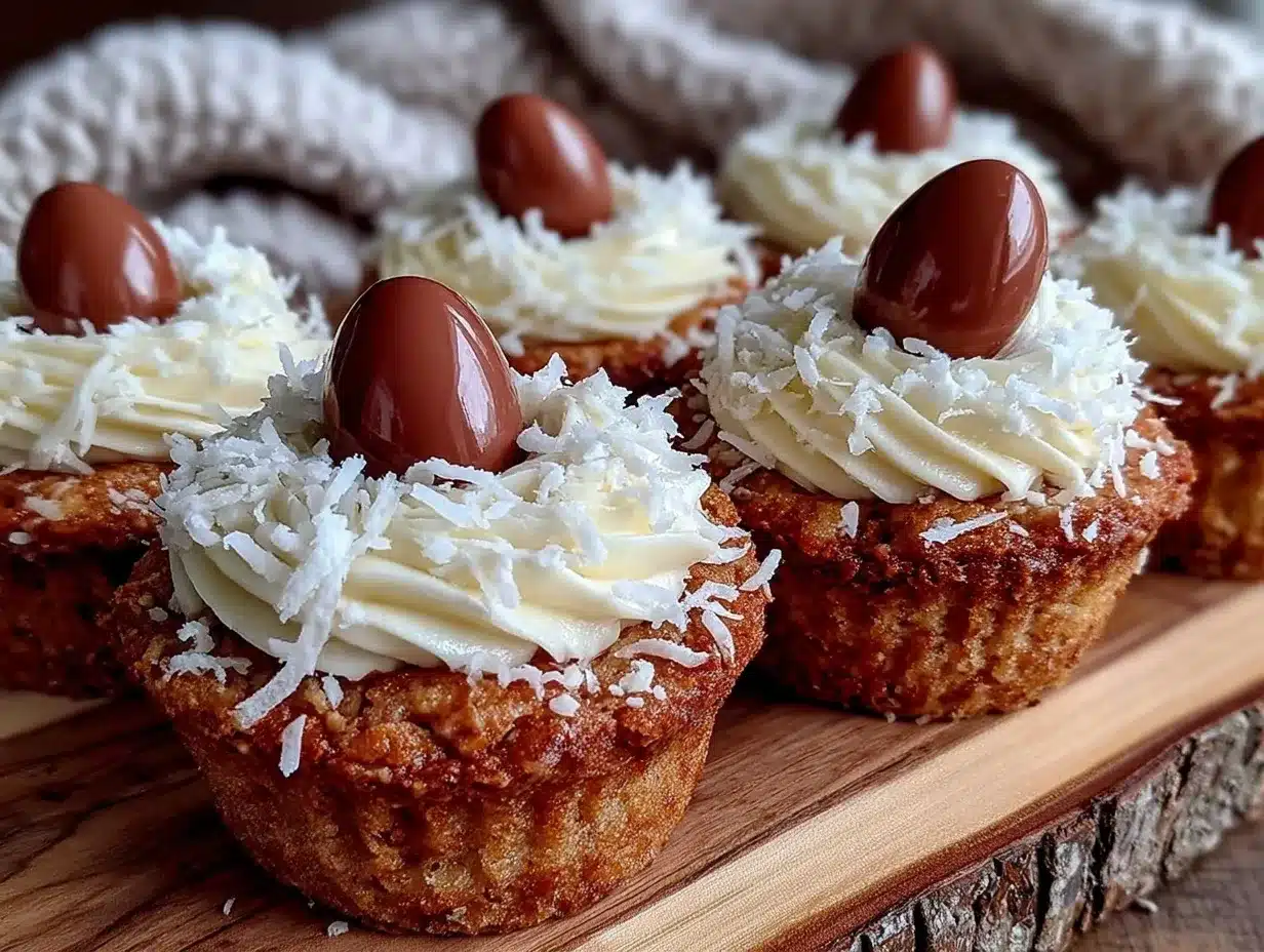 creamy coconut cream nest cupcakes preparation steps