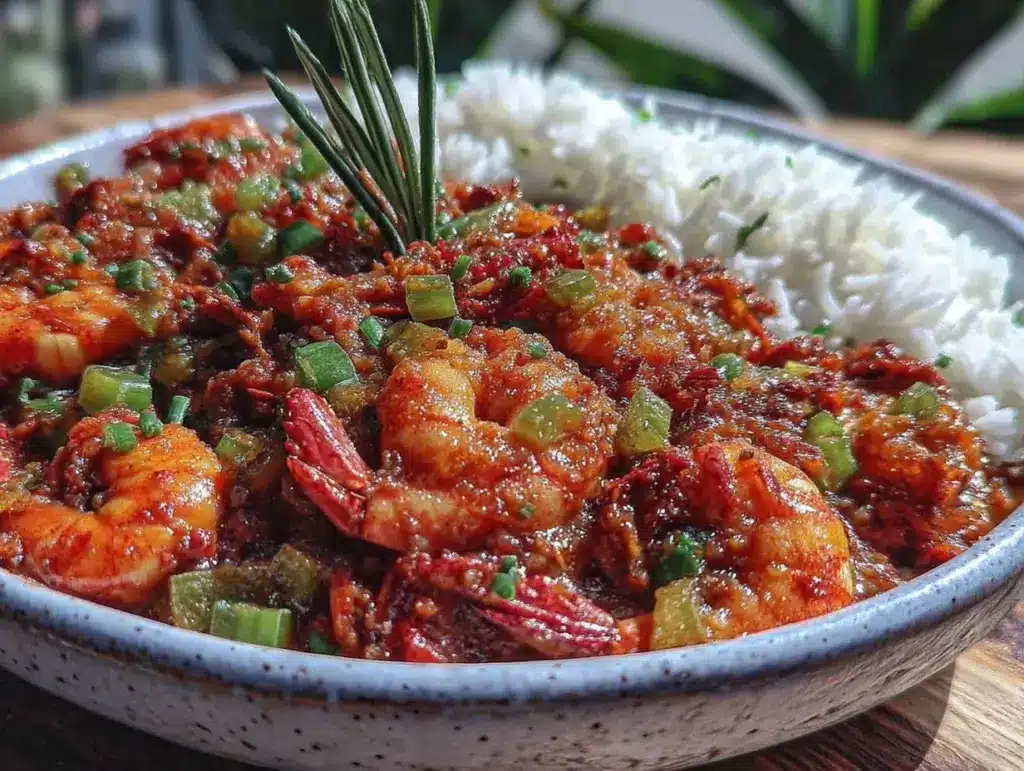creamy crawfish étouffée - featured image