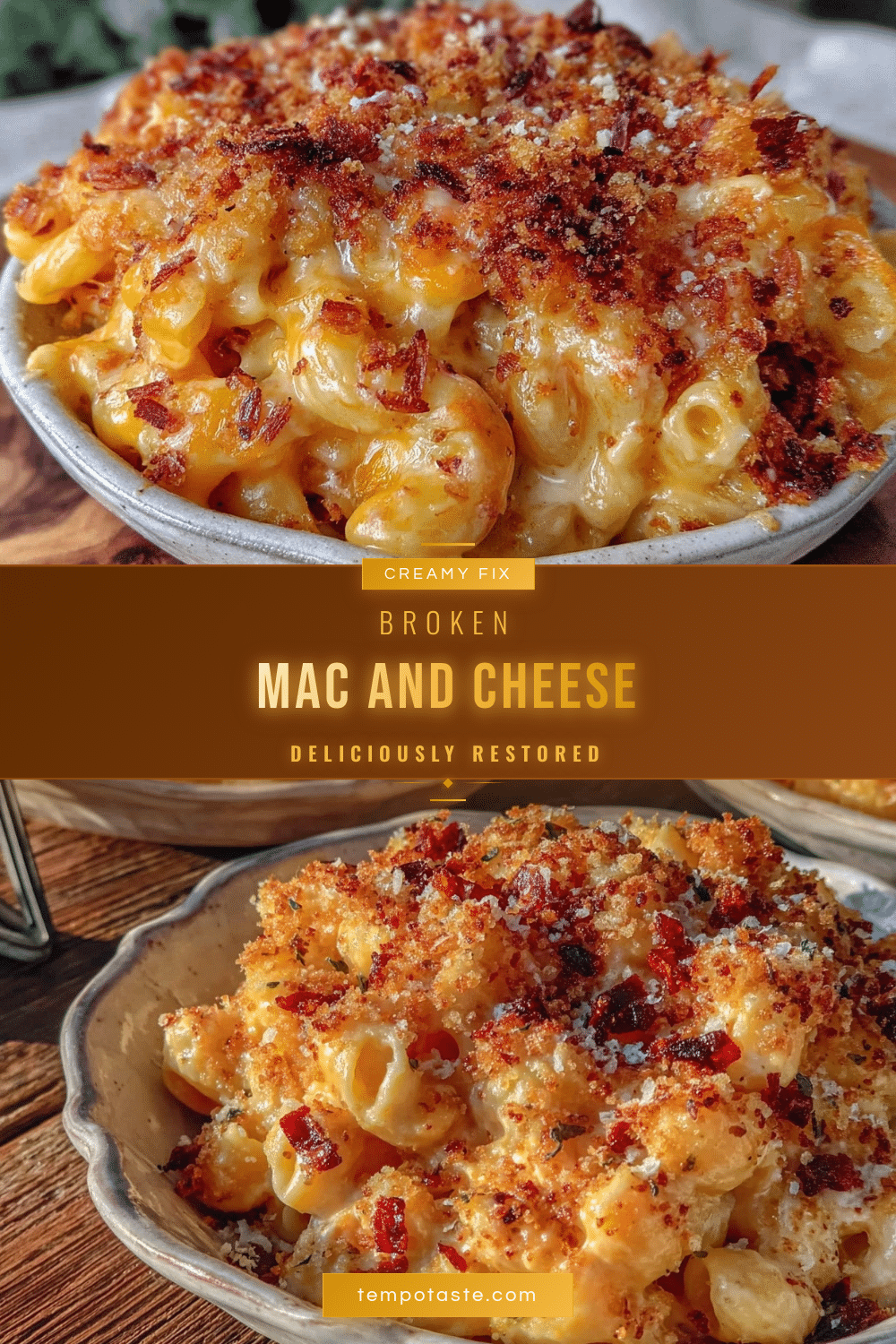 creamy fix for broken mac and cheese recipe