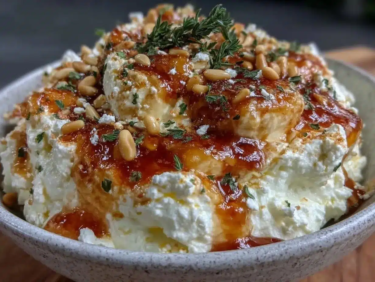 creamy honey whipped feta preparation steps