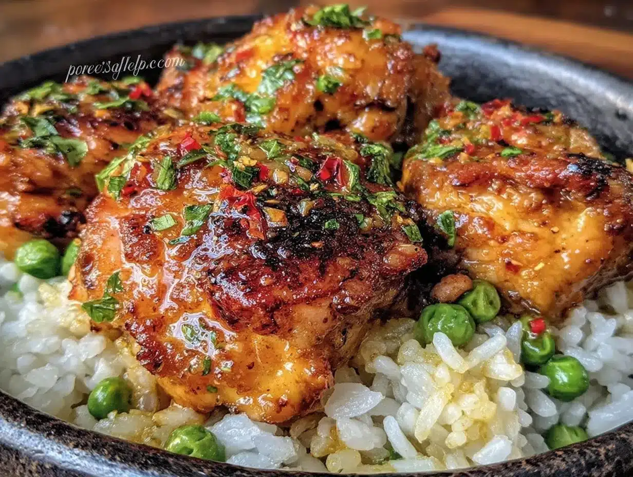 creamy instant pot chicken and rice preparation steps