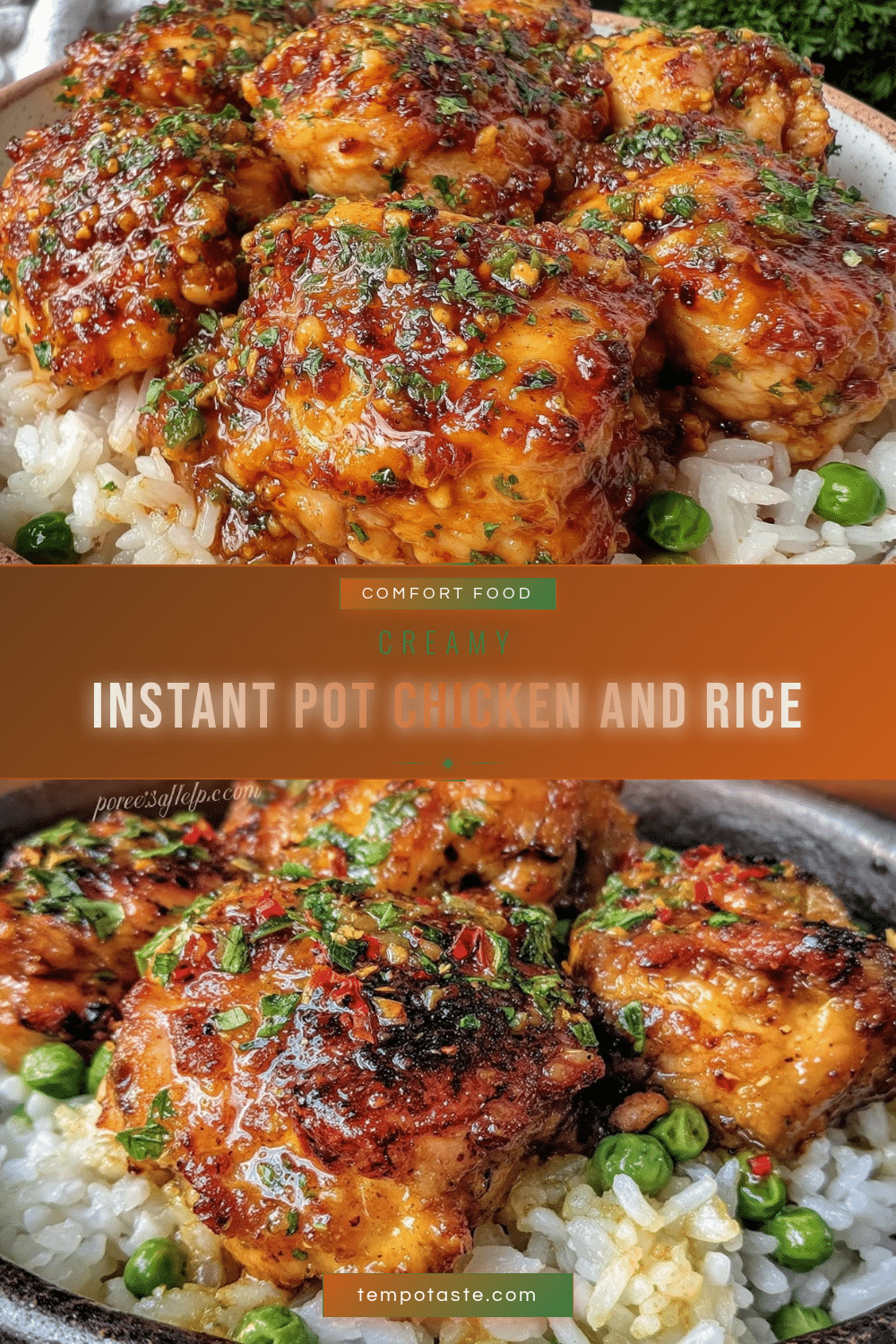 creamy instant pot chicken and rice recipe