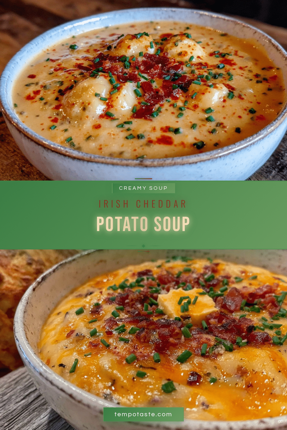 creamy irish cheddar potato soup recipe