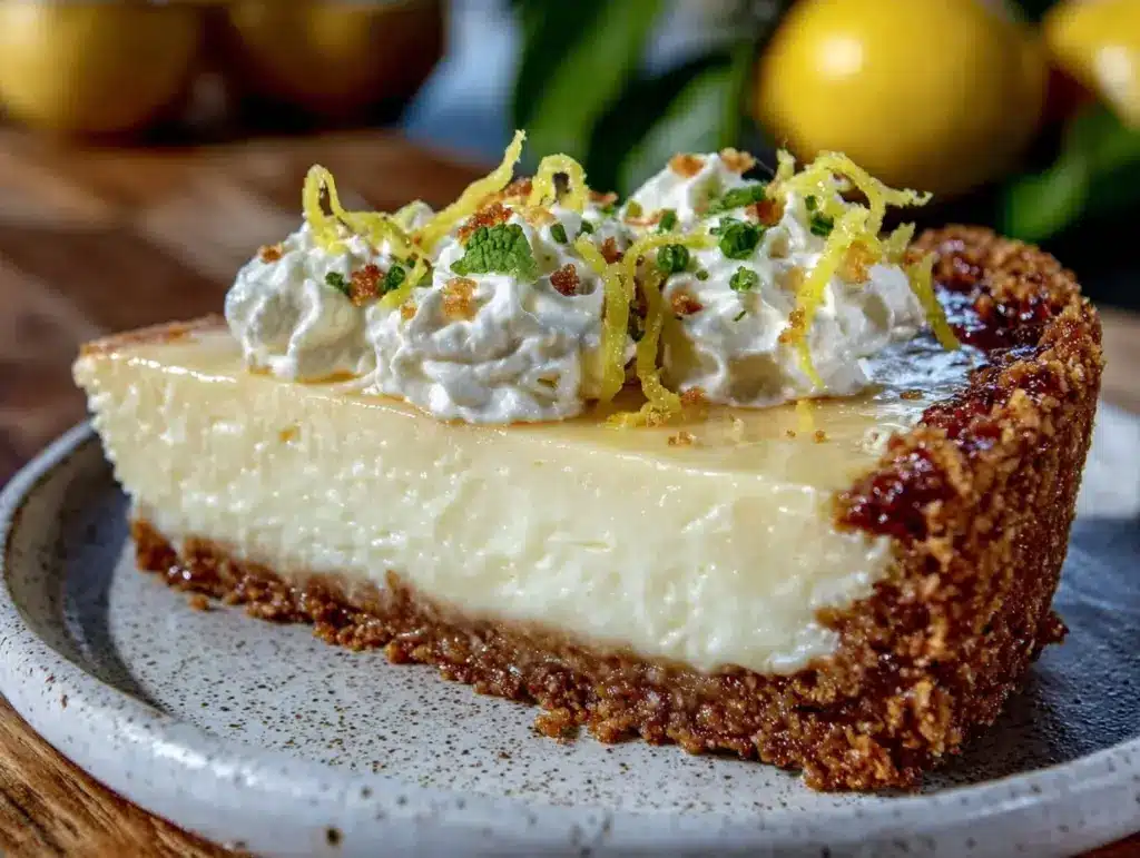 creamy lemon icebox pie - featured image