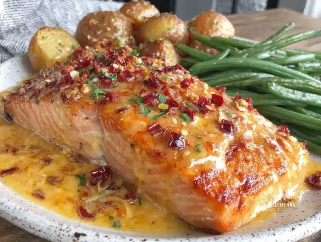 creamy marry me salmon - featured image