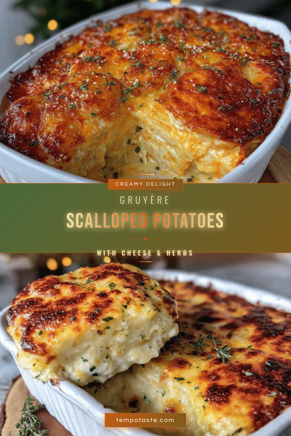 creamy scalloped potatoes with gruyere cheese recipe