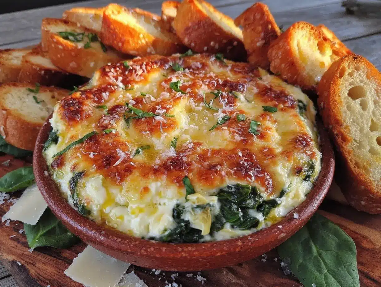 creamy spinach artichoke dip preparation steps