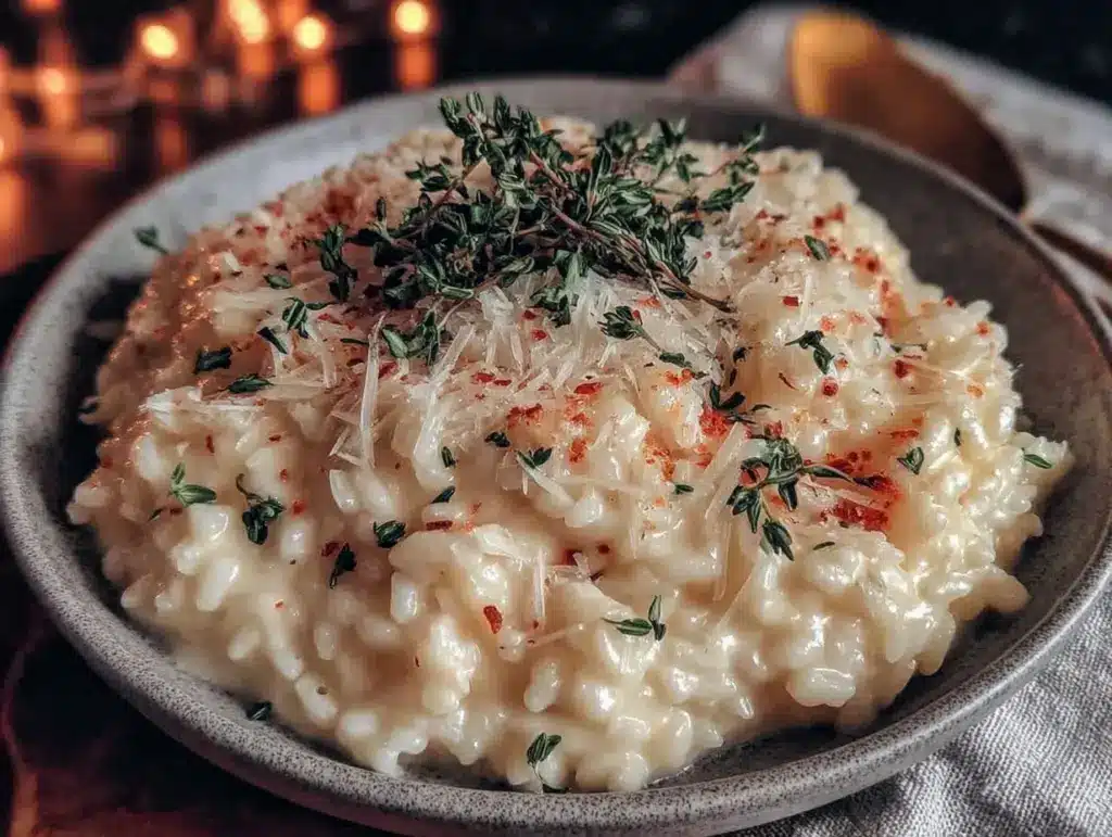 creamy ultra dreamy risotto recipe - featured image