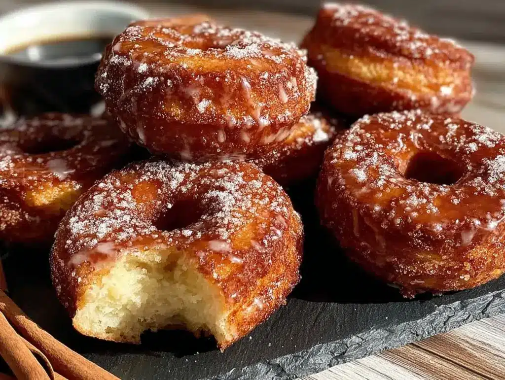 crispy air fryer donuts - featured image
