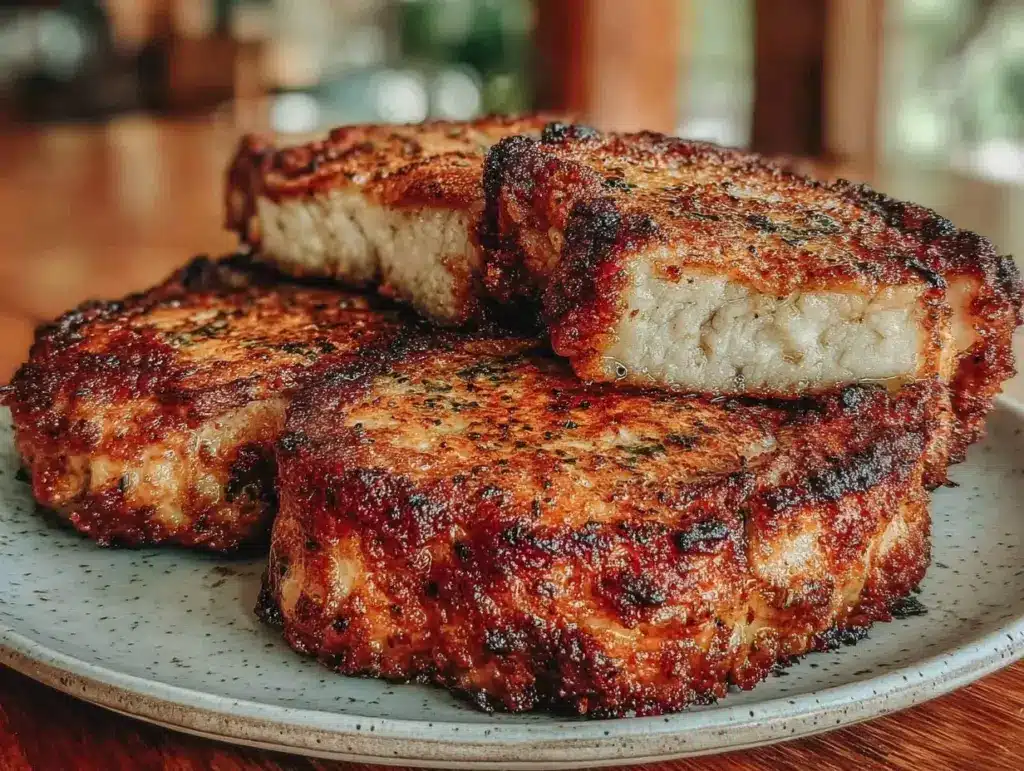 crispy air fryer pork chops - featured image