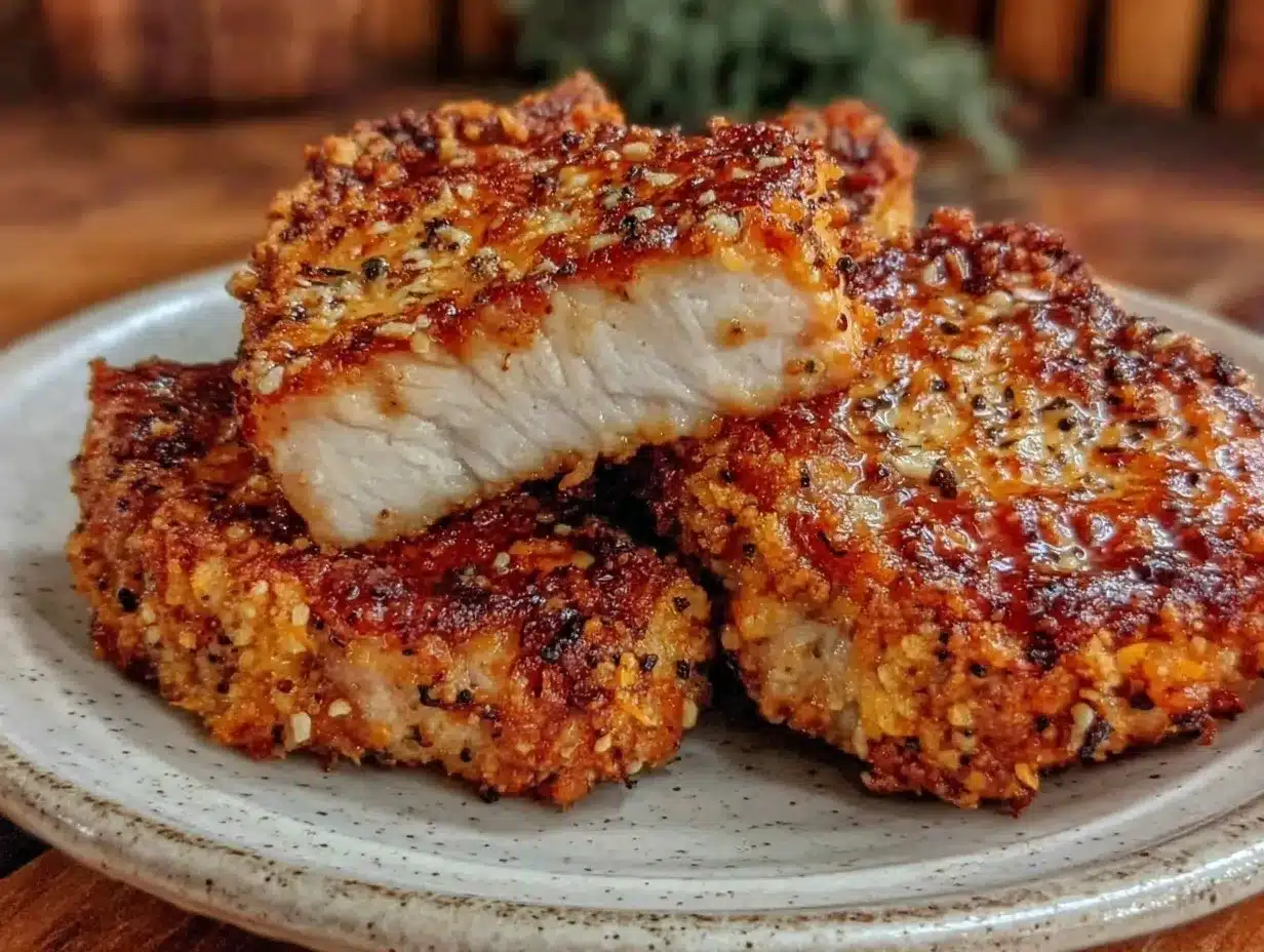crispy air fryer pork chops preparation steps