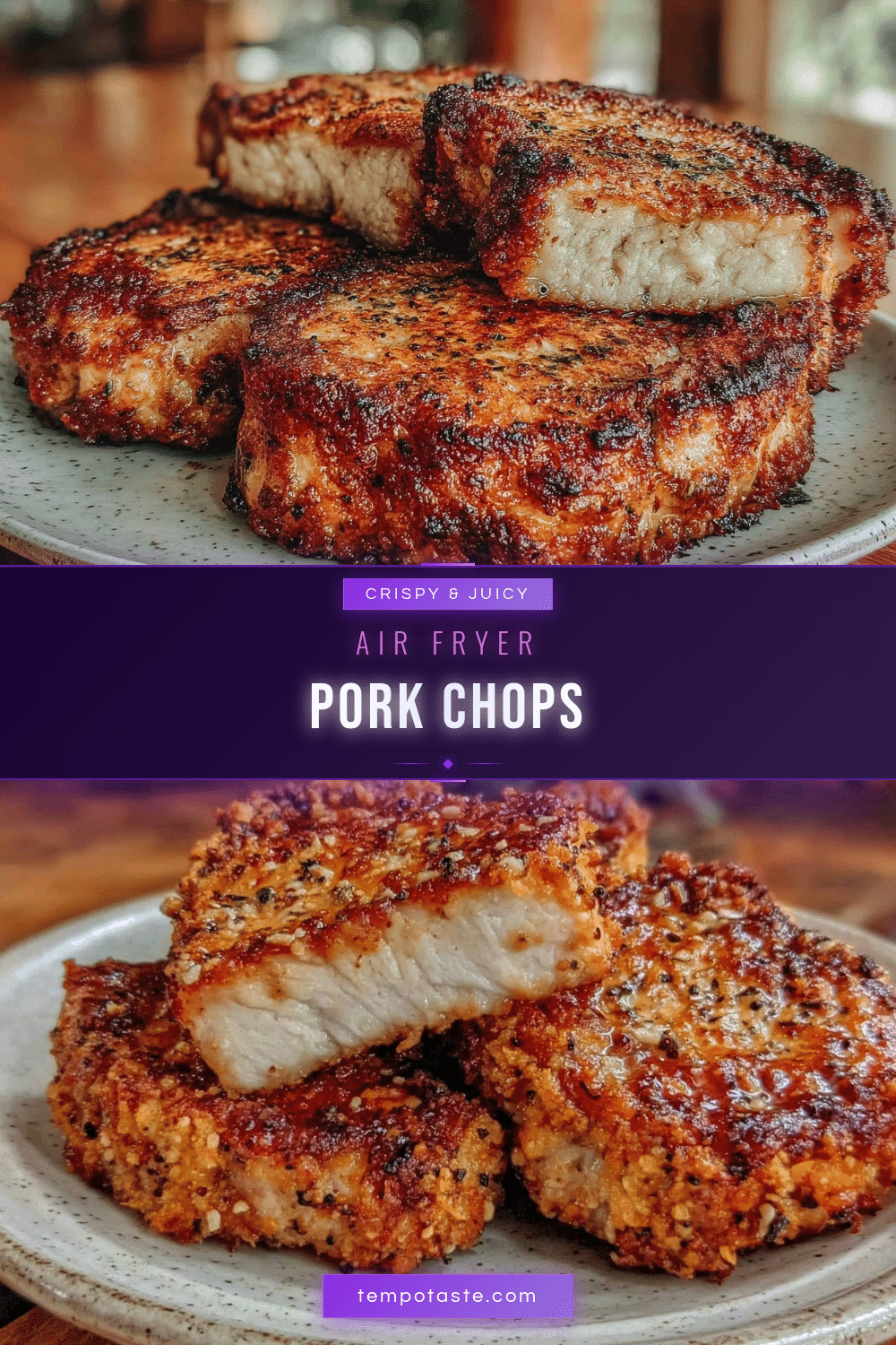 crispy air fryer pork chops recipe