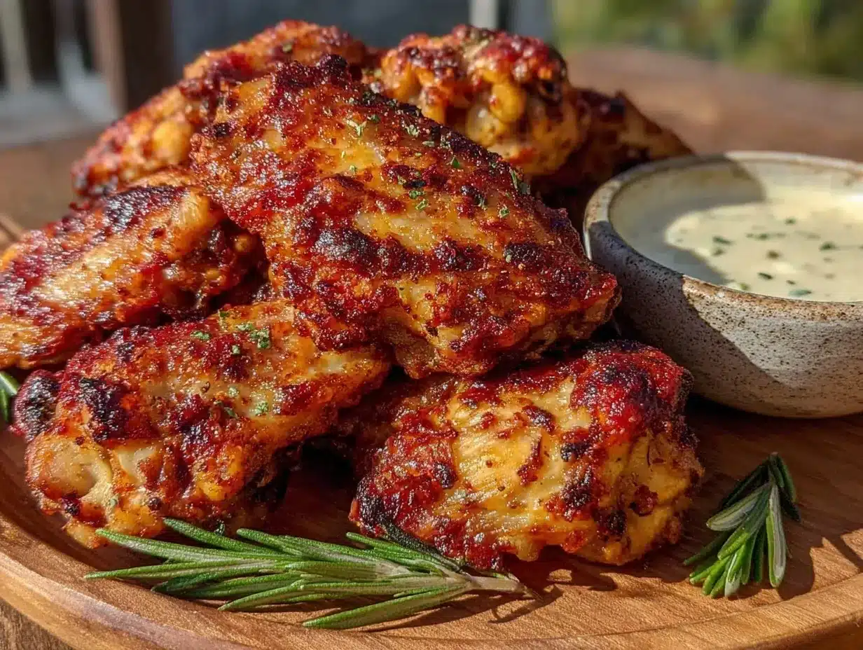 crispy air fryer wings preparation steps