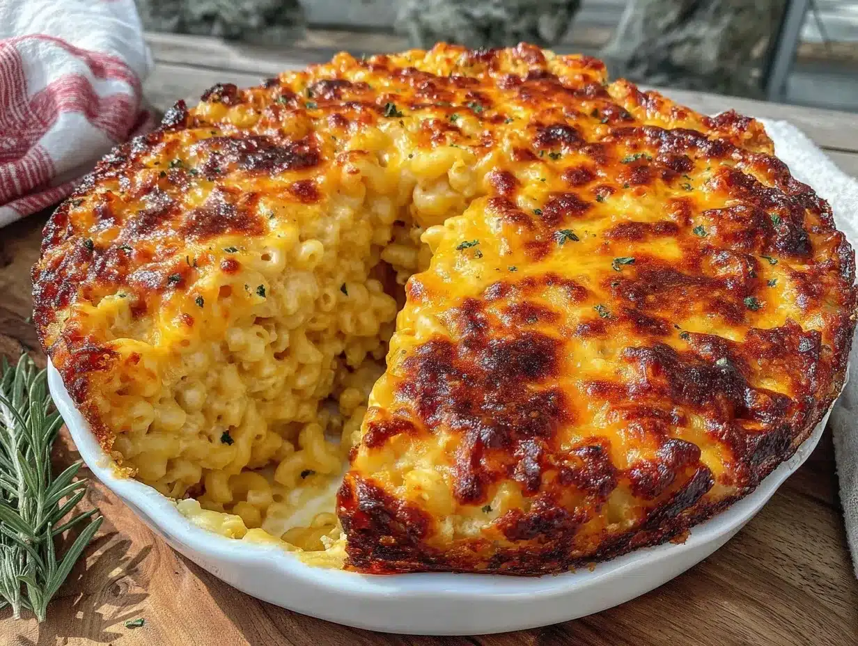 crispy baked mac and cheese with ritz topping preparation steps