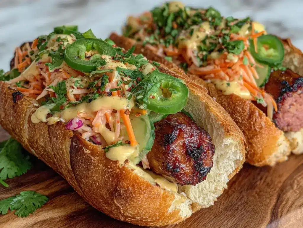 crispy bánh mì hot dog - featured image