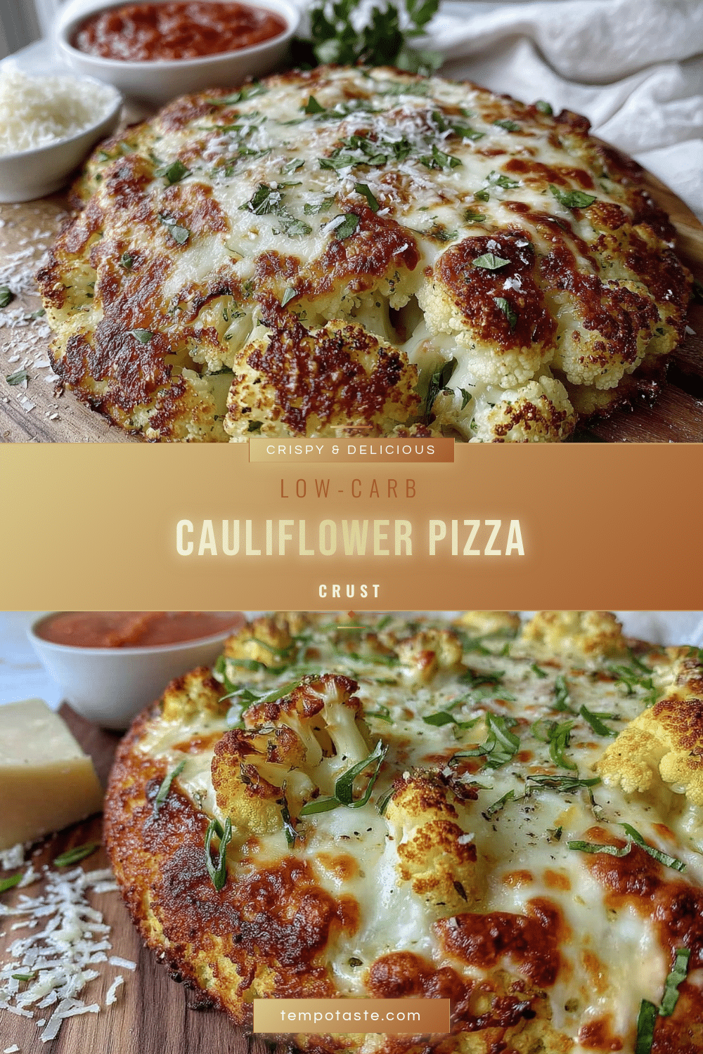 crispy cauliflower pizza crust recipe